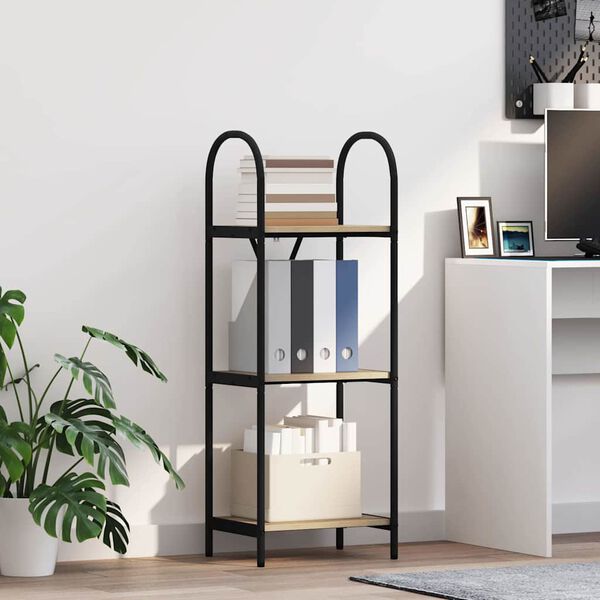 vidaXL Raamatukapp Sonoma tamm 40 x 30 x 109 cm Tehispuit