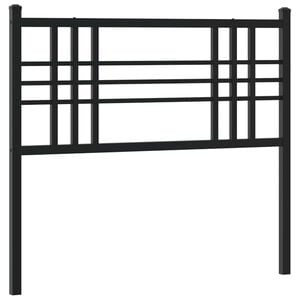 vidaXL metallist vahetatav voodipeats, must, 100 cm