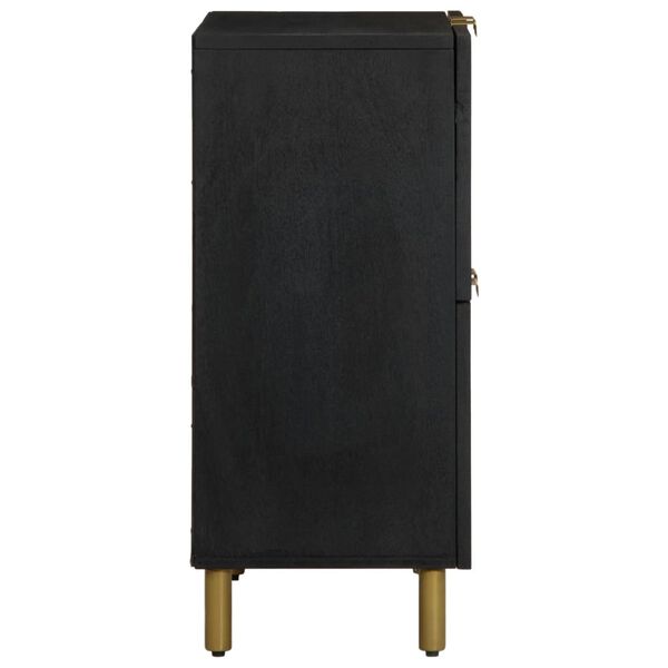 vidaXL puhvetkapp, must, 60x33x75 cm, tehispuit