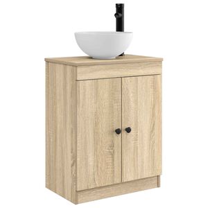 vidaXL Vannitoa kraanikauss Sonoma tamm 54 x 35 x 83 cm Tehispuit
