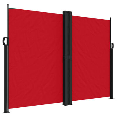 vidaXL lahtitõmmatav külgsein, punane, 180 x 600 cm