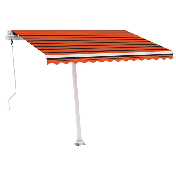 vidaXL iseseisev automaatne varikatus 300 x 250 cm, oranž/pruun