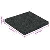 vidaXL Kummi graanulite terrassipadja Must 9 x 9 x 0,6 cm Kumm