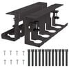 vidaXL Kabli haldamise tray laua all 2 tk Must 43 x 10 x 15 cm Teras