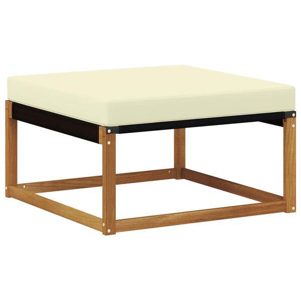 vidaXL V&auml;li diivanikomplekt 8 pcs Looduslik ja kreem Tugev akatsiapuu