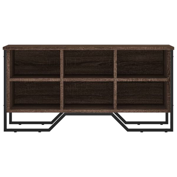 vidaXL kingakapp, pruun tamm, 90x38x45,5 cm, tehispuit