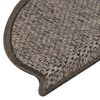 vidaXL isekleepuv trepivaip, sisal, 15 tk, 65x21x4 cm, antratsiit