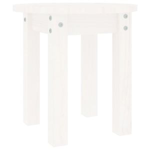 vidaXL kohvilaud, valge, &Oslash; 35x35 cm, m&auml;nnipuit