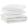 vidaXL Suletekk padjaga 3 pcs Valge Mikrofiiber