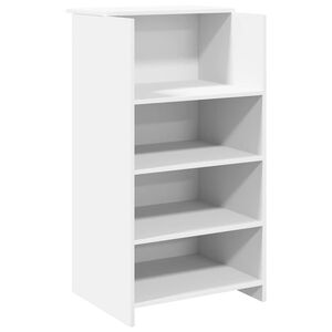 vidaXL vastuv&otilde;tulaud, valge, 55 x 50 x 103,5 cm, t&ouml;&ouml;deldud puit