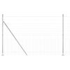vidaXL Keevitatud Traat Aed Betoonalusega 25 x 1,6 m Tsingitud teras