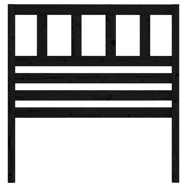 vidaXL voodipeats, must, 96 x 4 x 100 cm, m&auml;nnipuit