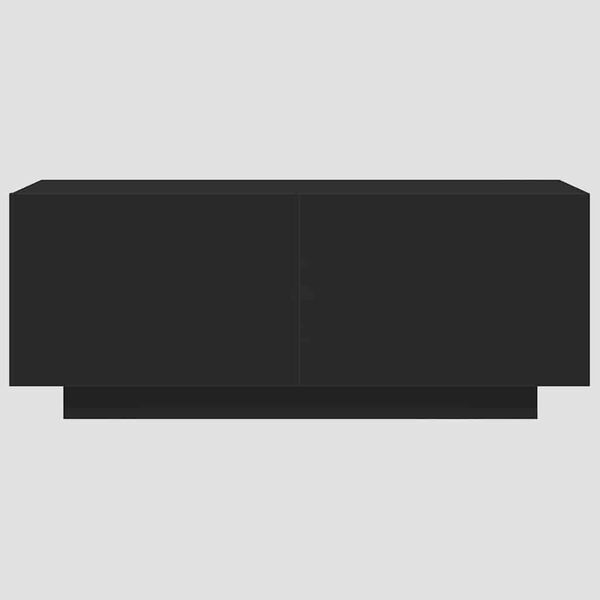 vidaXL telerikapp, must, 100 x 35 x 40 cm, tehispuit