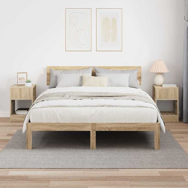 vidaXL Otsalaud 2 pcs Sonoma tamm 30,5 x 30 x 45 cm Tehispuit