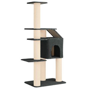 vidaXL Kassipuu kraapimispostidega Tumehall 183 cm