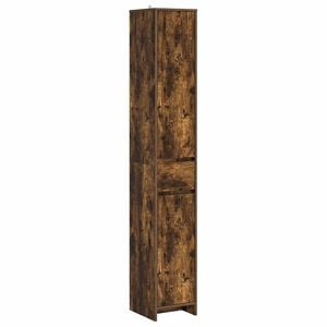 vidaXL Vannitoa kapp Suitsutatud tamm 30 x 33 x 190 cm Tehispuit