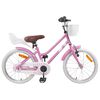 vidaXL Laste Bike 18 Tolli 5-7 aastastele Hele roosa