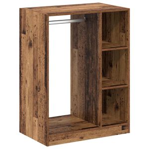 vidaXL Garderoobikapp riiuliga Vana puit 77 x 48 x 102 cm