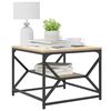 vidaXL Kohvilaud Sonoma tamm 51 x 50 x 40 cm Töödeldud puit ja teras
