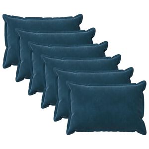 vidaXL Padi padjaga HOUTEN 6 tk Sinine Samet