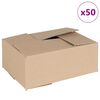 vidaXL Kokkuklapitav kast 50 pcs Neutraalne 25 x 17,5 x 10 cm Papp