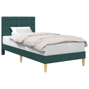 vidaXL Voodi raam peaga Tumeroheline 80 x 200 cm kangas