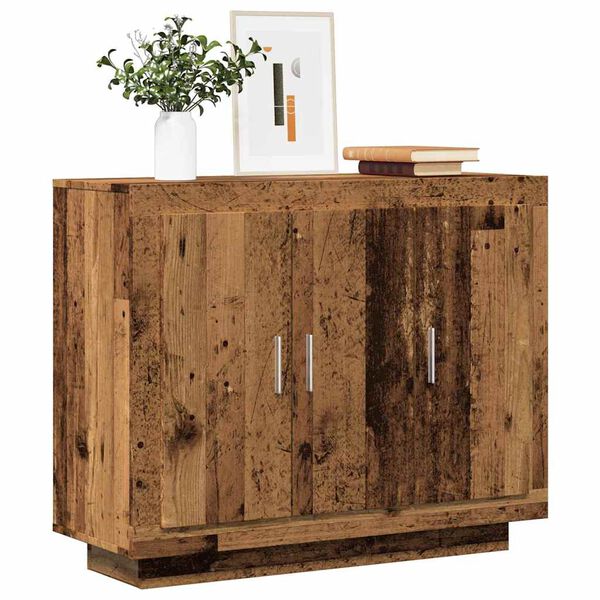 vidaXL puhvetkapp Old Wood 92x35x75 cm Engineered Wood