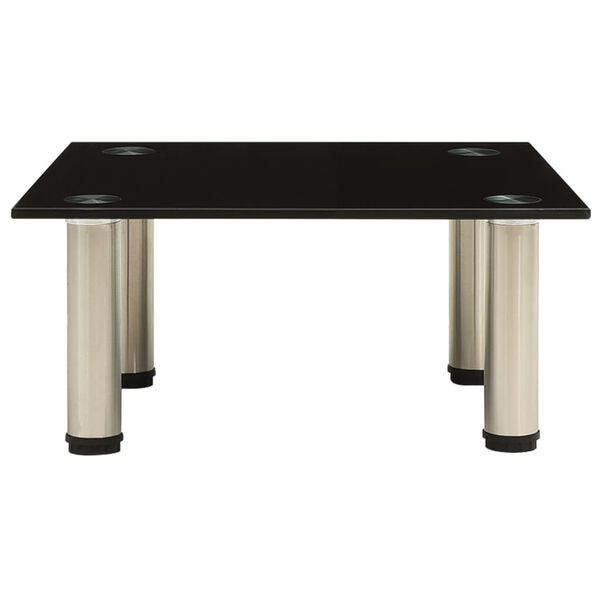 vidaXL telerialus must 40 x 35 x 17 cm karastatud klaas