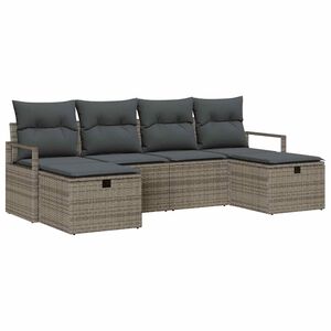 vidaXL Diivanikomplekt padjaga 5 pcs pol&uuml;rotang