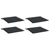 vidaXL aiatooli istmepadjad 4 tk, must, 40x40x4 cm, kangas