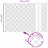 vidaXL Aiapost Hall 10 x 1,6 m (60 x 60 mm võrk) Terased ja PVC