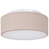 vidaXL Laelamp prožektoritega Pruunikashall 30 x 30 x 13,5 cm kangas