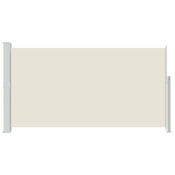 vidaXL lahtit&otilde;mmatav terrassi k&uuml;lgsein, 170 x 300 cm, kreemjasvalge