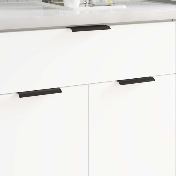 vidaXL K&auml;epide 725 pcs Must 120 x 39.6 x 17 mm Alumiinium