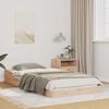 vidaXL Voodi raam Pruun 100 x 210 cm Tahke mänd