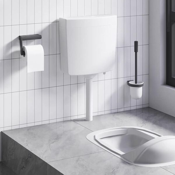 vidaXL WC loputuskast alumise vee sisselaskega 3/6 l valge