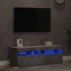 vidaXL telerialused LED-tuledega, 2 tk, betoonhall, 60 x 35 x 40 cm
