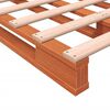 vidaXL kaubaalustest voodi, vahapruun, 140 x 200 cm, m&auml;nnipuit