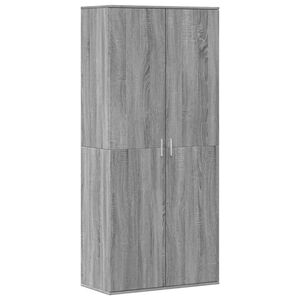 vidaXL jalatsikapp, hall Sonoma tamm, 80 x 39 x 178 cm, tehispuit