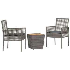 vidaXL Aia Bistroo Komplekt 3 tk Hall pol&uuml;rotang