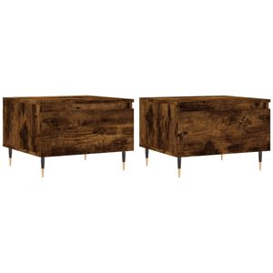 vidaXL kohvilauad 2 tk, suitsutatud tamm, 50 x 46 x 35 cm, tehispuit