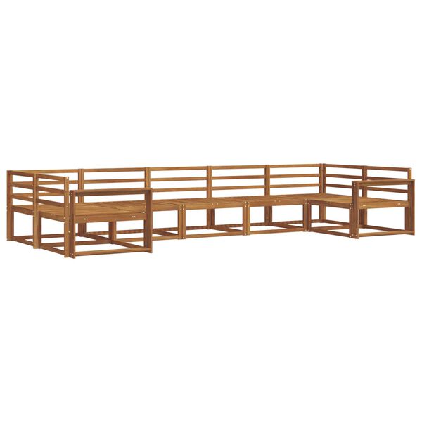 vidaXL V&auml;li diivanikomplekt 7 pcs Neutraalne Tugev akatsiapuu