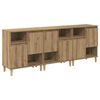 vidaXL Kappide k&uuml;lgedel 3 tk K&auml;sit&ouml;&ouml;puu 60 x 35 x 70 cm Tehispuit