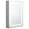 vidaXL LED vannitoa peegelkapp, betoonhall, 50 x 13 x 70 cm