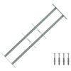 vidaXL Kaitsegrill akende jaoks 2 risttalaga 3 pcs 630-1140 mm