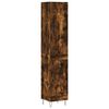 vidaXL k&otilde;rge kapp, suitsutatud tamm, 34,5x34x180 cm, tehispuit