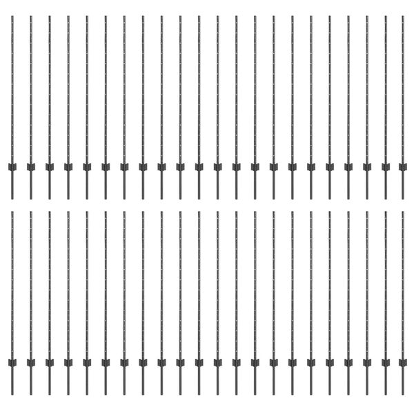 vidaXL Aiapostid 88 pcs Hall 180 cm Teras