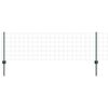 vidaXL Euro aia postiga 25 x 0,6 m PVC-kaetud teras Roheline V&otilde;rk