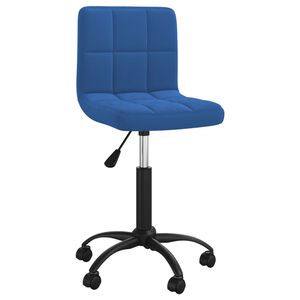 vidaXL p&ouml;&ouml;rlev kontoritool, sinine, samet