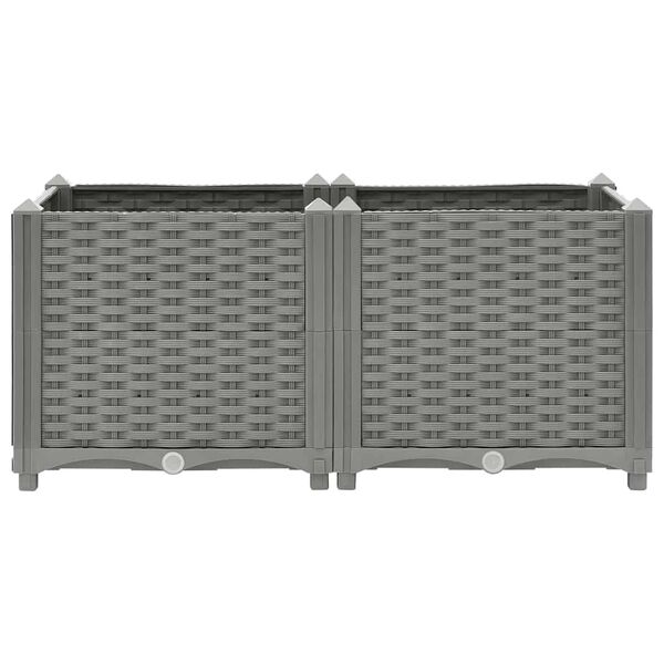 vidaXL taimelava, 80 x 40 x 38 cm, pol&uuml;prop&uuml;leen